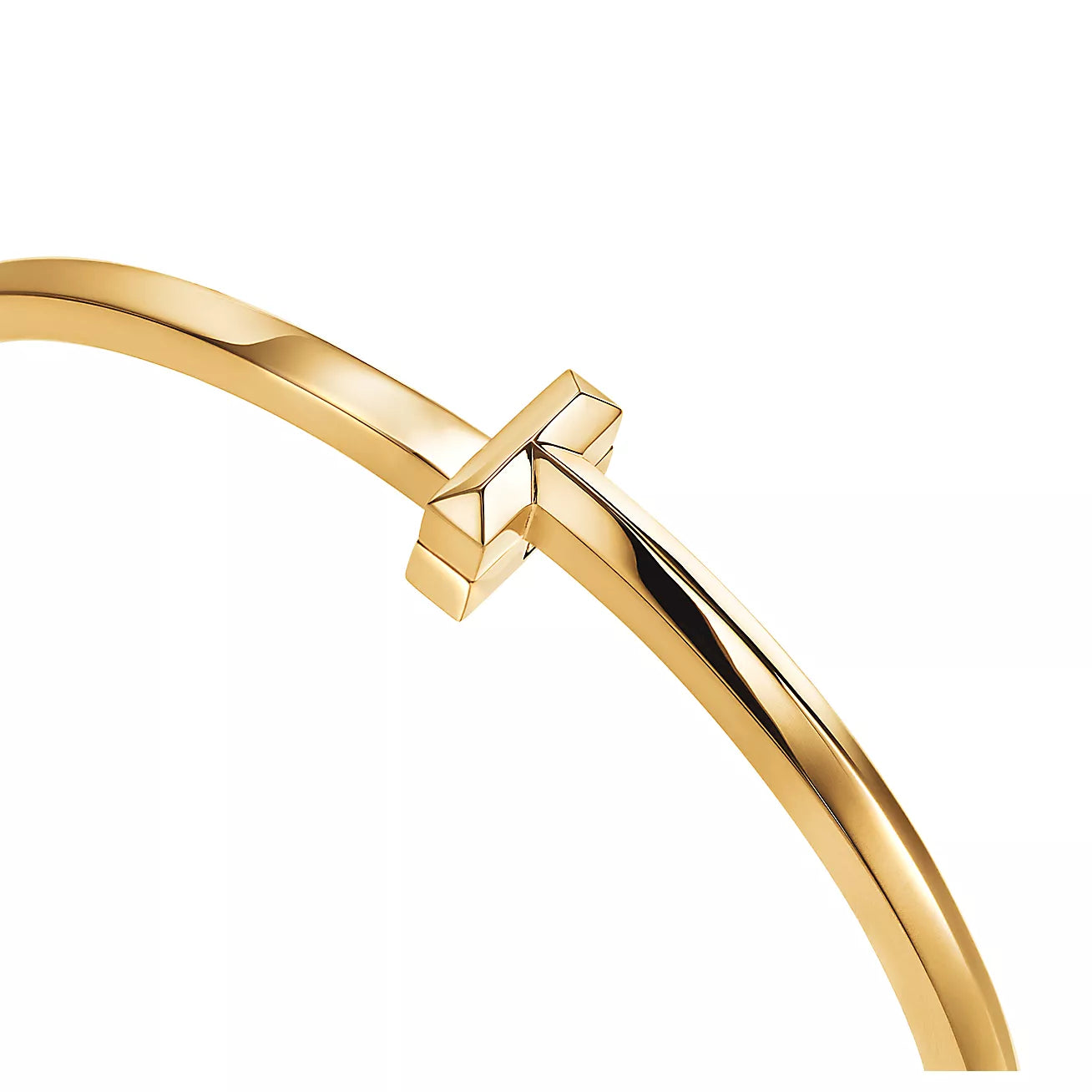 Tiffany T T1 Narrow Hinged Bangle in 18k Gold