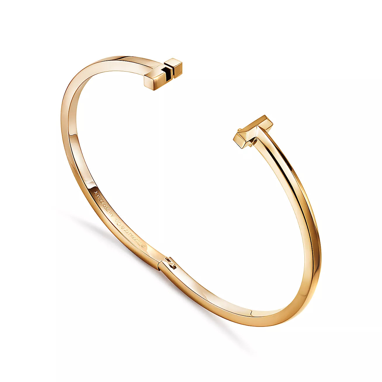 Tiffany T T1 Narrow Hinged Bangle in 18k Gold
