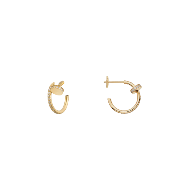 JUSTE UN CLOU EARRINGS YELLOW GOLD DIAMONDS