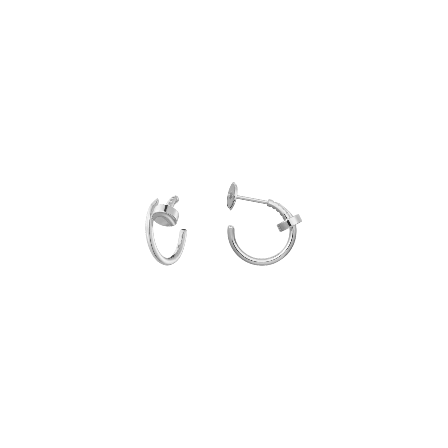 JUSTE UN CLOU HOOP EARRINGS WHITE GOLD