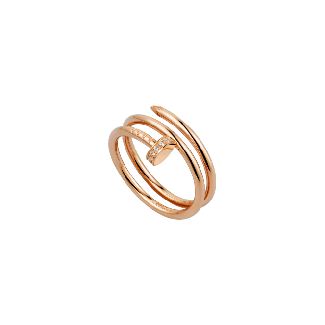 JUSTE UN CLOU RING PINK GOLD, DIAMONDS