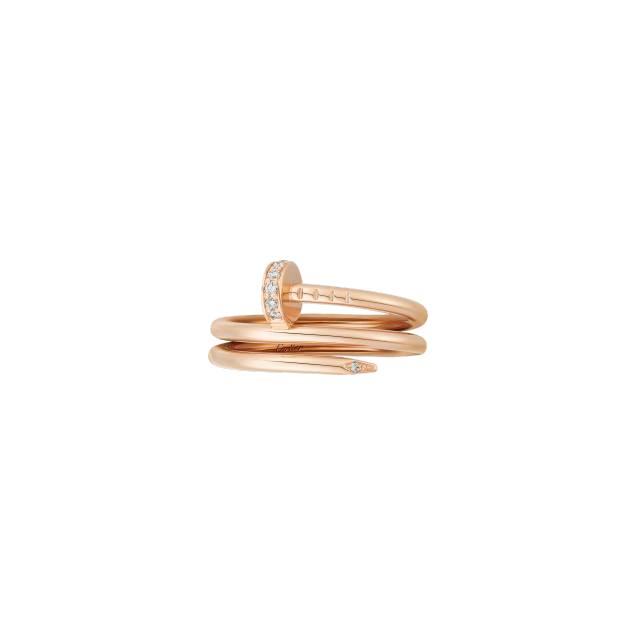 JUSTE UN CLOU RING PINK GOLD, DIAMONDS