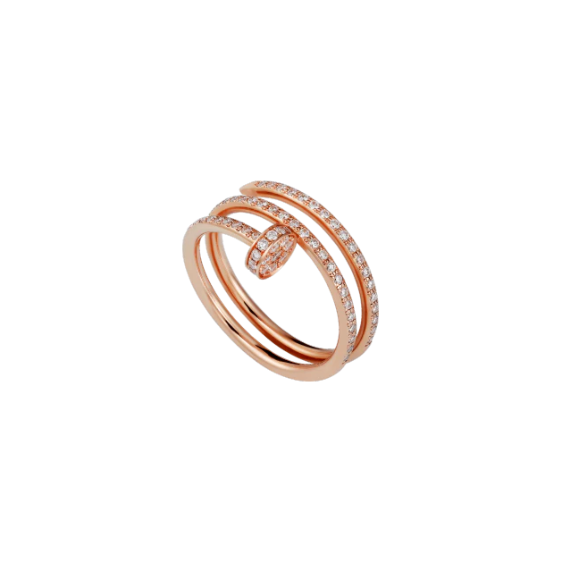 JUSTE UN CLOU RING PINK GOLD, DIAMONDS B4210900