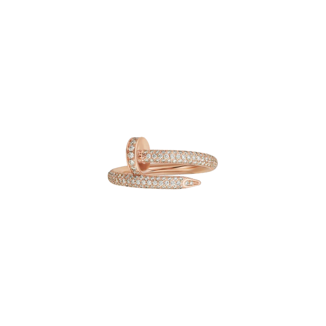JUSTE UN CLOU RING PINK GOLD, DIAMONDS N4748600