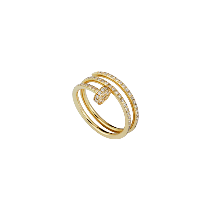 JUSTE UN CLOU RING YELLOW GOLD, DIAMONDS B4211900