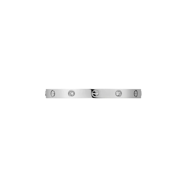 LOVE BRACELET, 4 DIAMONDS WHITE GOLD, DIAMONDS