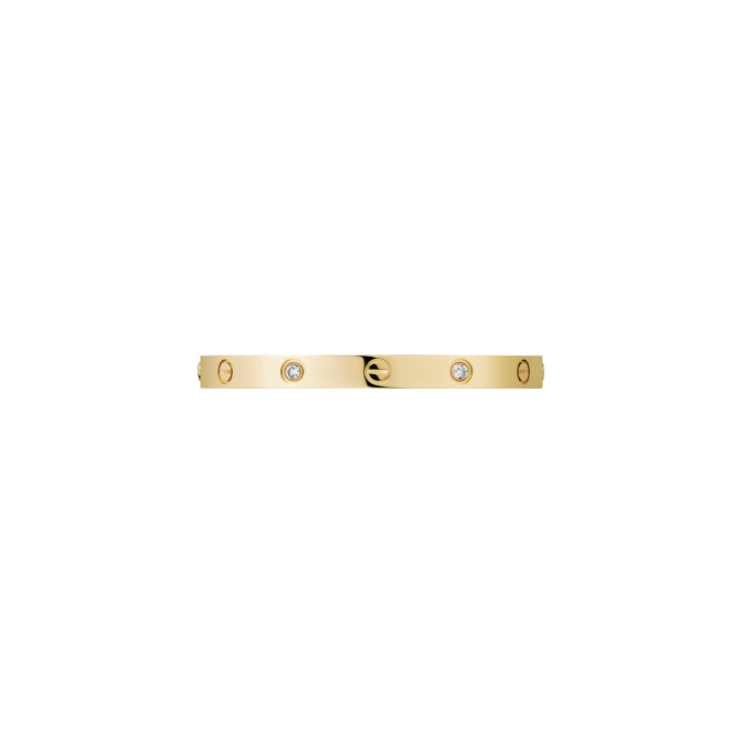 LOVE BRACELET, 4 DIAMONDS YELLOW GOLD, DIAMONDS