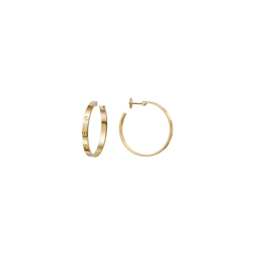LOVE EARRINGS YELLOW GOLD