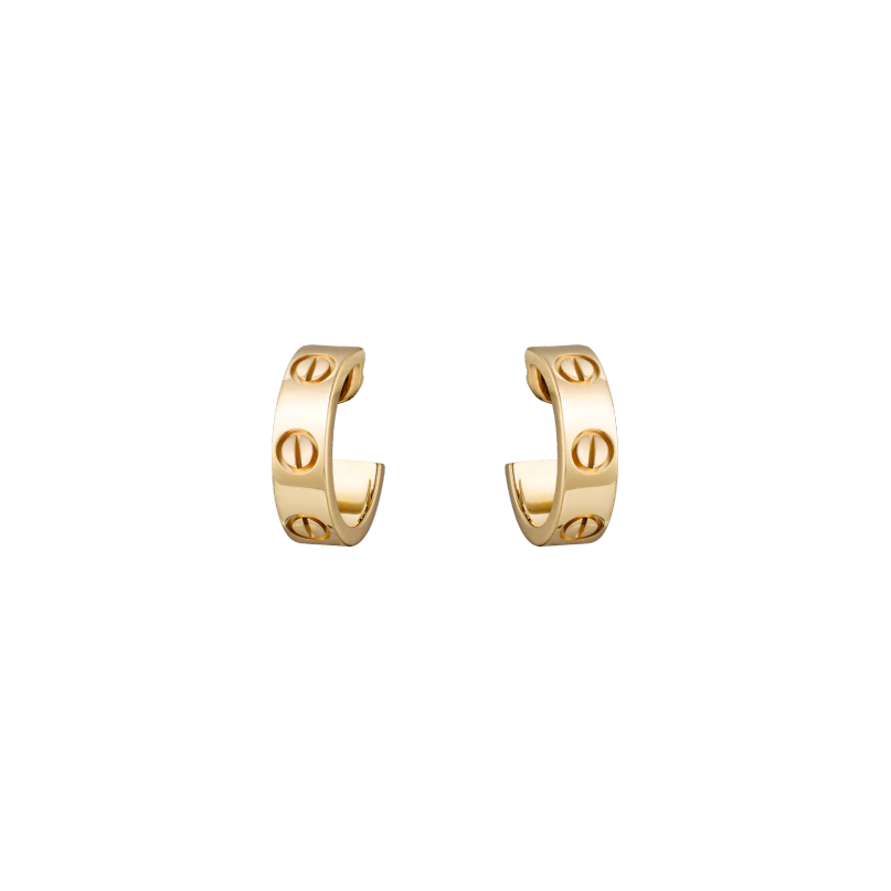 LOVE EARRINGS YELLOW GOLD SM