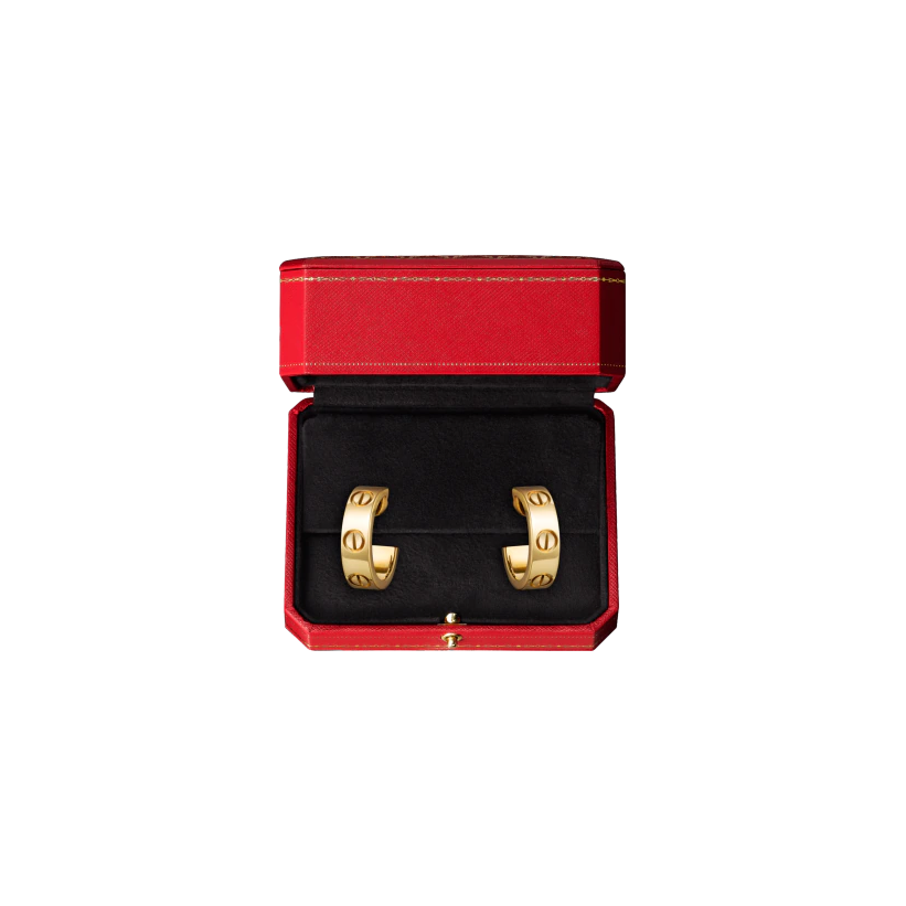 LOVE EARRINGS YELLOW GOLD SM