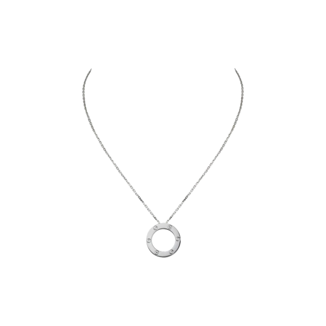 LOVE NECKLACE WHITE GOLD S