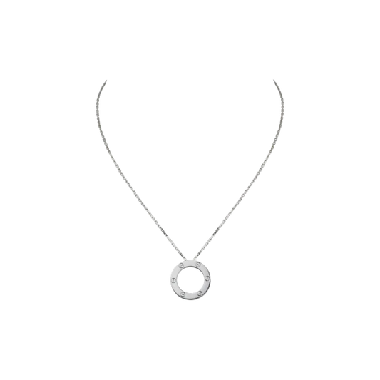 LOVE NECKLACE WHITE GOLD S