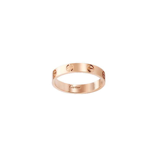 LOVE WEDDING BAND PINK GOLD