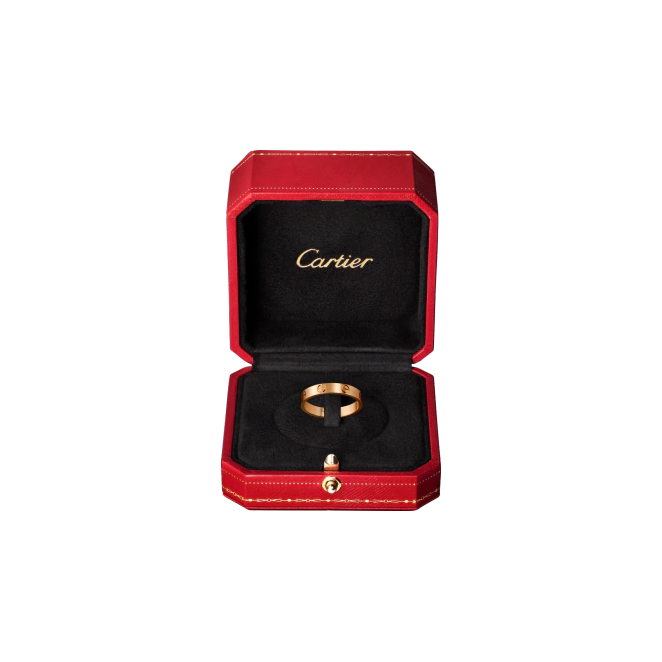 LOVE WEDDING BAND PINK GOLD