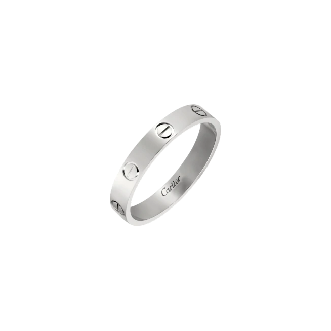 LOVE WEDDING BAND WHITE GOLD