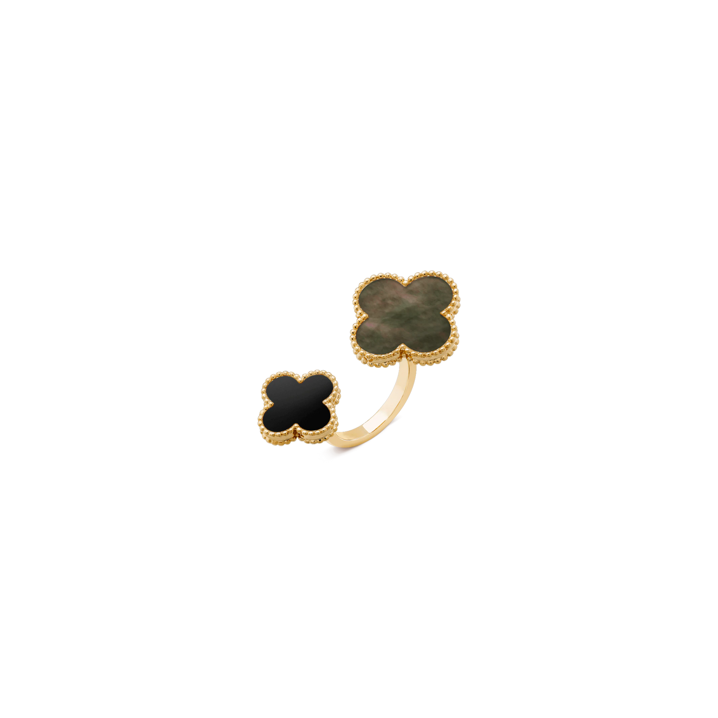 Magic Alhambra Between the Finger ring Yellow gold, Mother-of-pearl, Onyx
