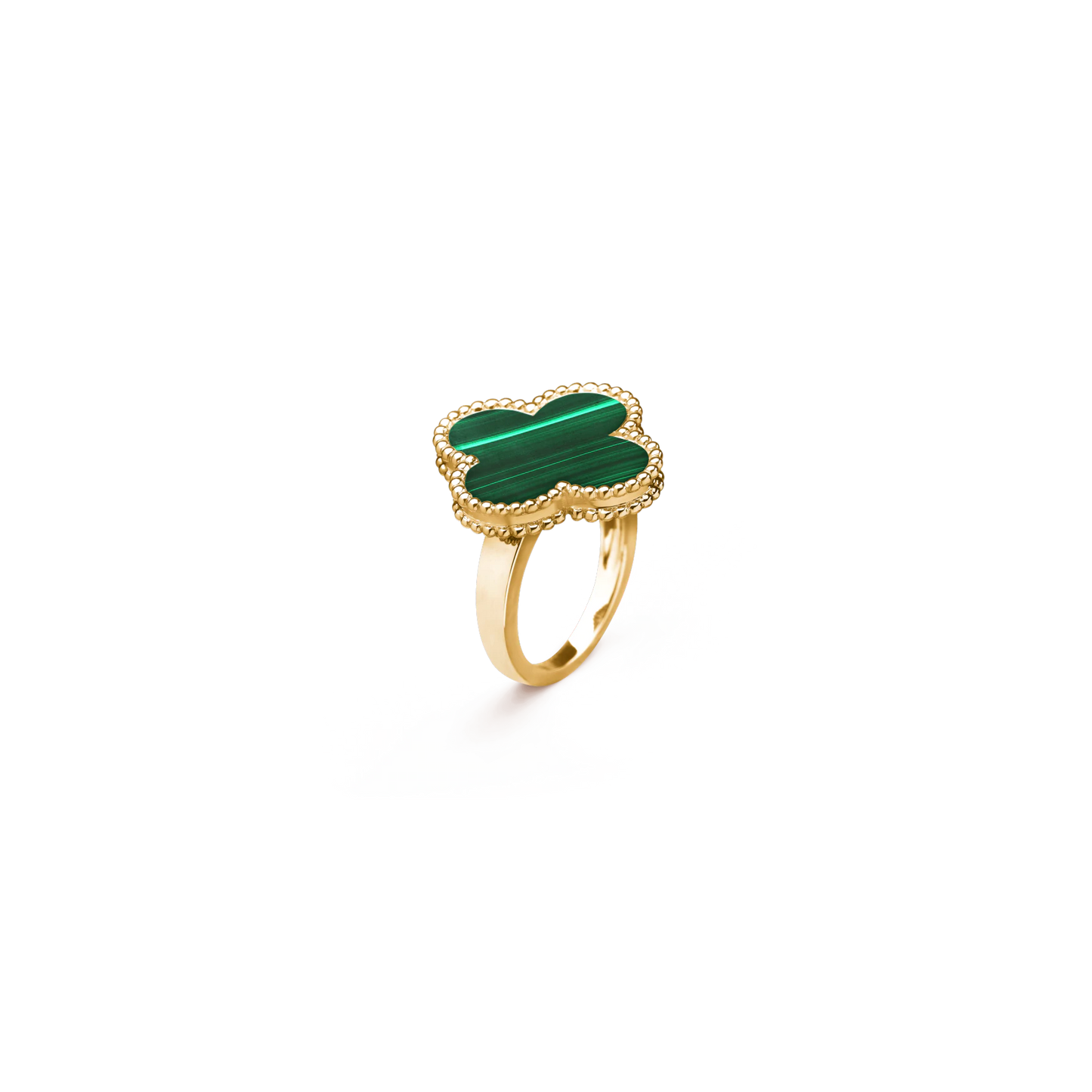 Magic Alhambra ring Yellow gold, Malachite