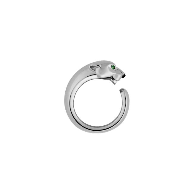 PANTHÈRE DE CARTIER RING PINK GOLD, TSAVORITE GARNETS, ONYX