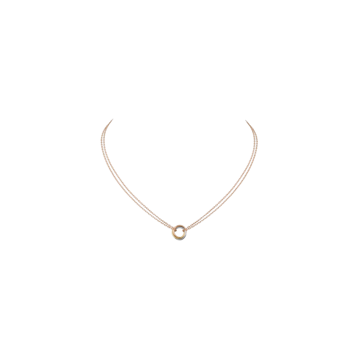TRINITY NECKLACE WHITE GOLD, YELLOW GOLD, PINK GOLD
