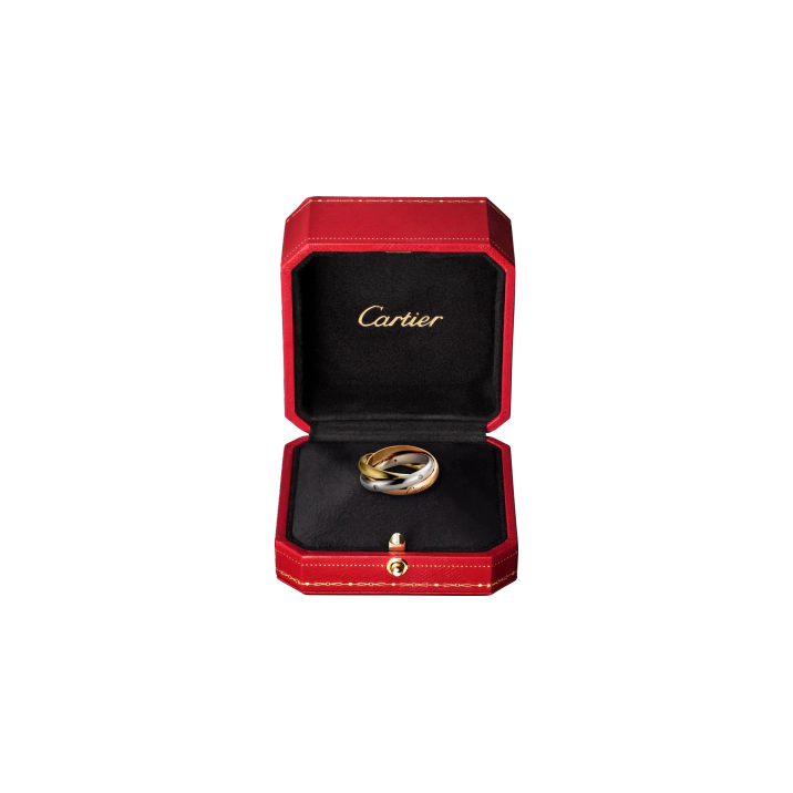 TRINITY RING WHITE GOLD, YELLOW GOLD, PINK GOLD, DIAMONDS B4088500