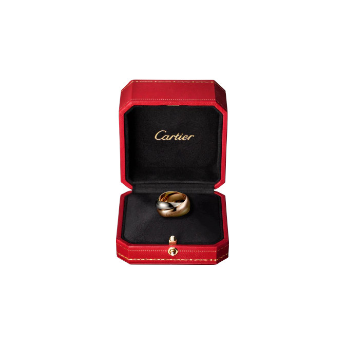 TRINITY RING, LM WHITE GOLD, YELLOW GOLD, PINK GOLD