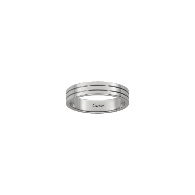 TRINITY WEDDING BAND WHITE GOLD