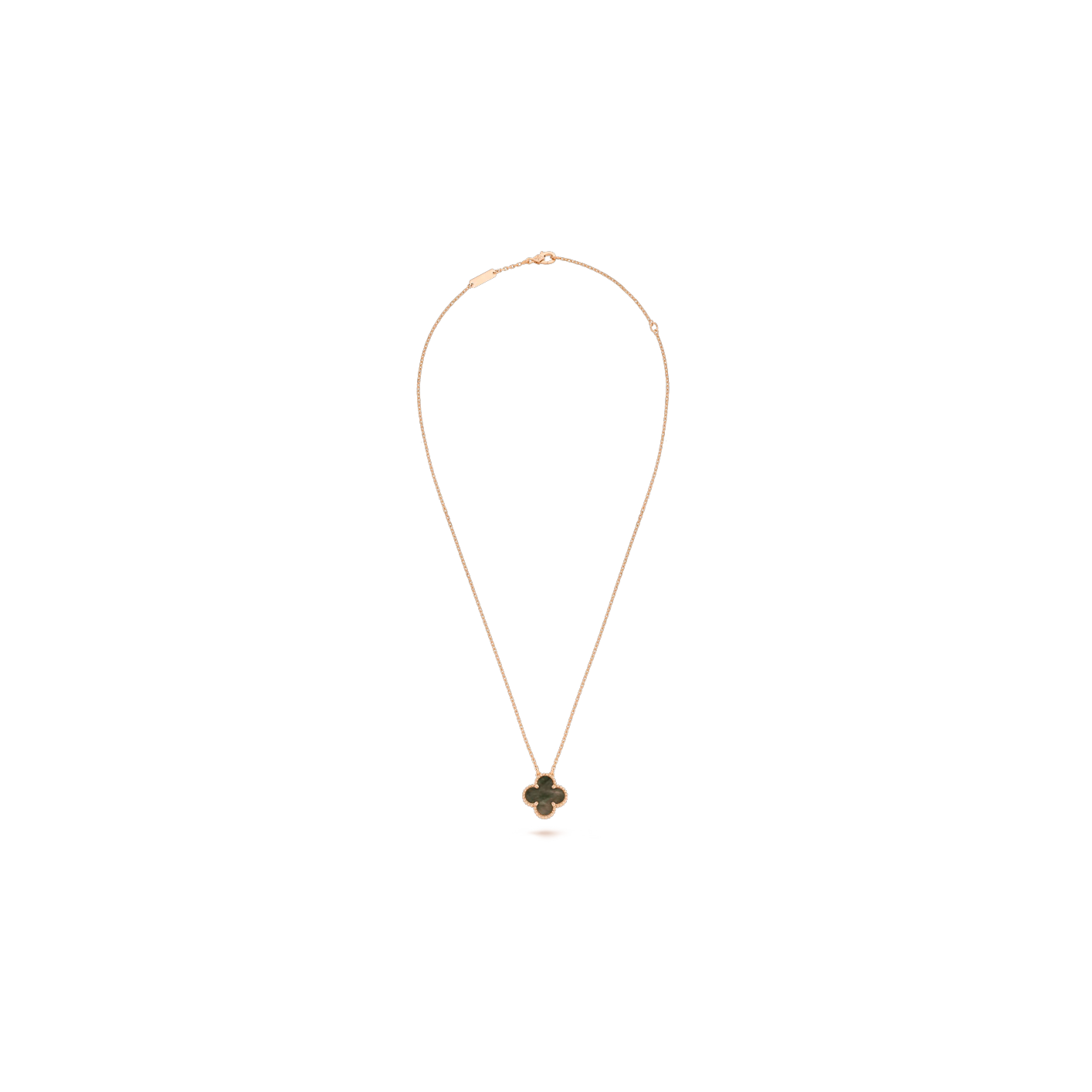 Vintage Alhambra pendant Rose gold, Mother-of-pearl