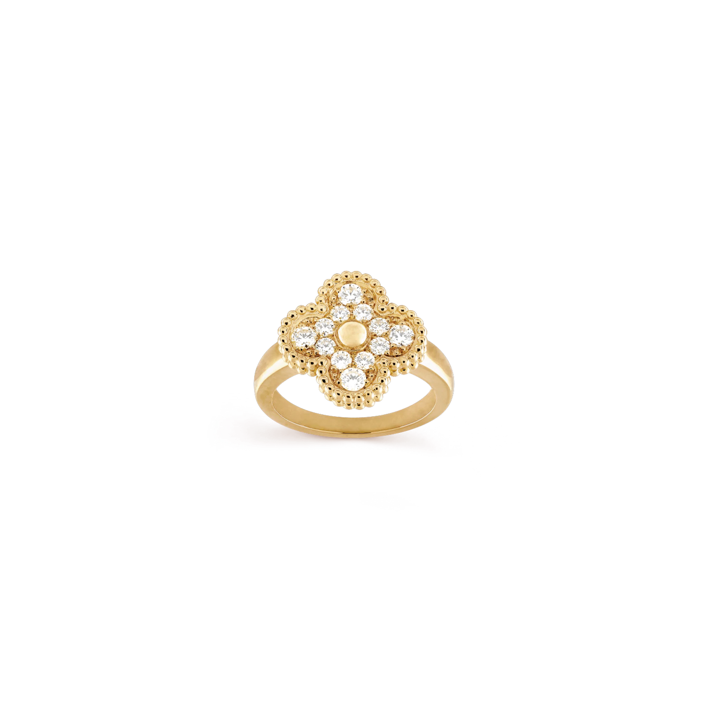 Vintage Alhambra ring Yellow gold, Diamond