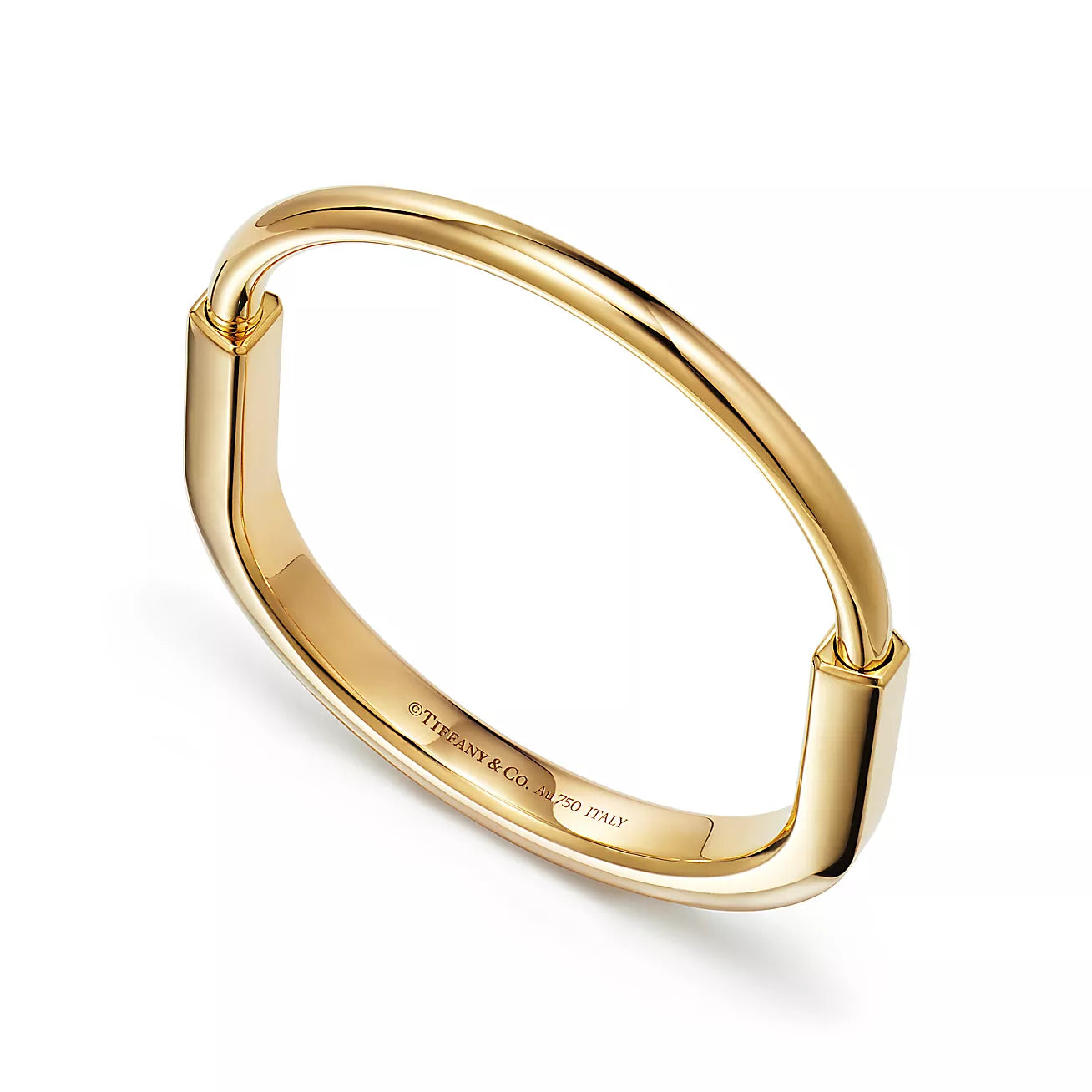 Tiffany Lock Bangle in Yellow Gold