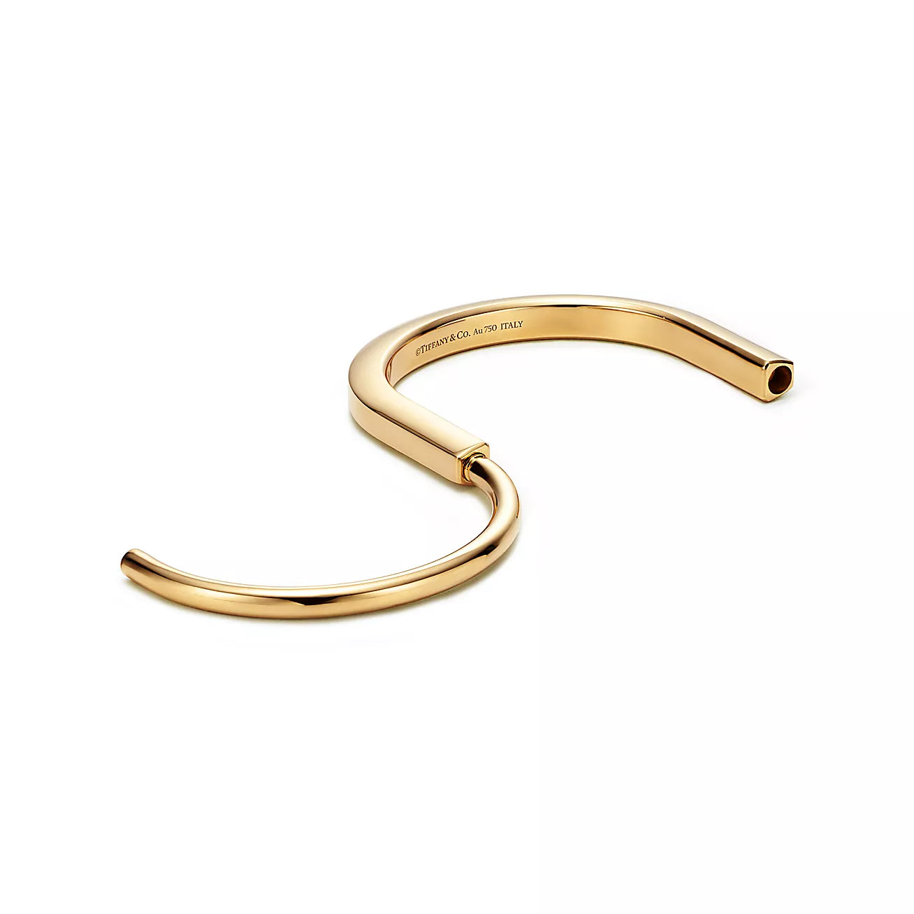 Tiffany Lock Bangle in Yellow Gold