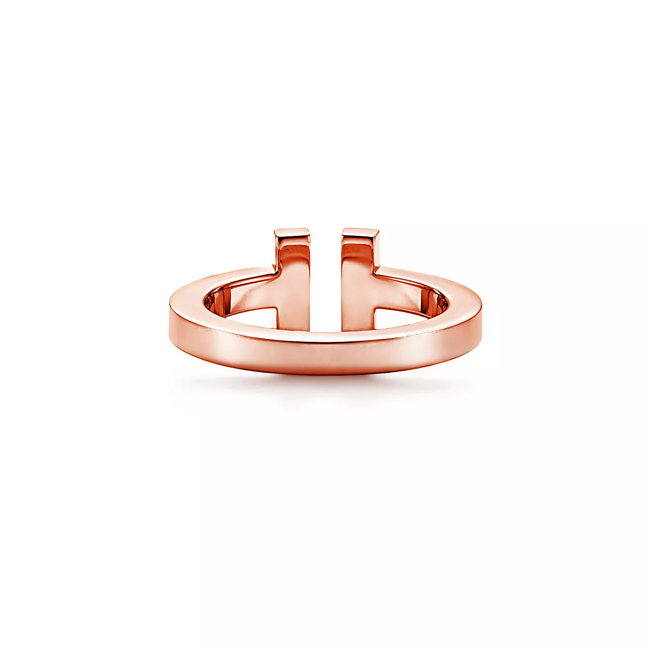 Tiffany T Square Ring in Rose Gold