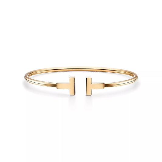 Tiffany T Wire Bracelet in 18k Gold