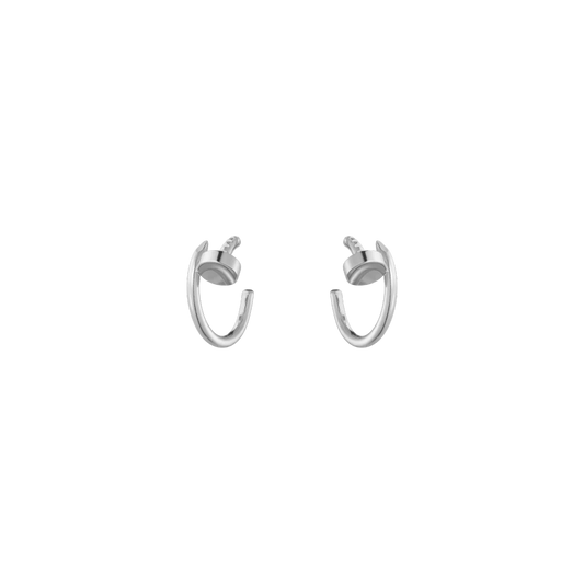 JUSTE UN CLOU HOOP EARRINGS WHITE GOLD