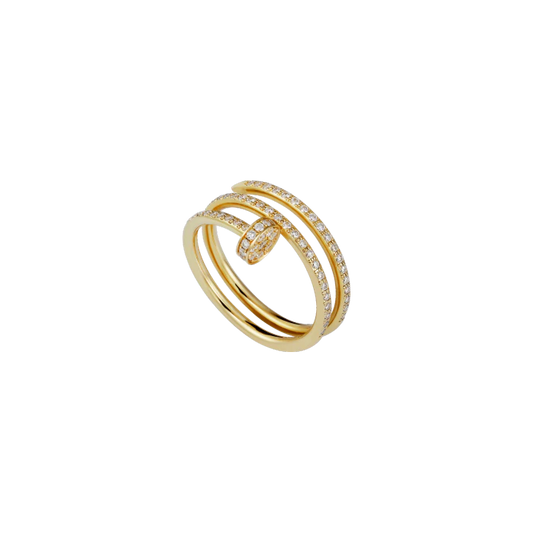 JUSTE UN CLOU RING YELLOW GOLD, DIAMONDS B4211900