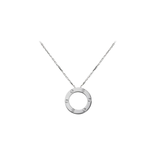 LOVE NECKLACE WHITE GOLD S