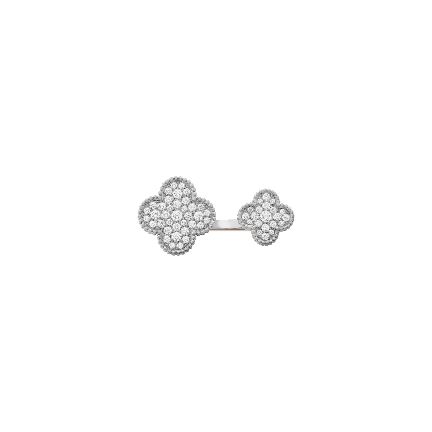 Magic Alhambra Between the Finger ring White gold, Diamond