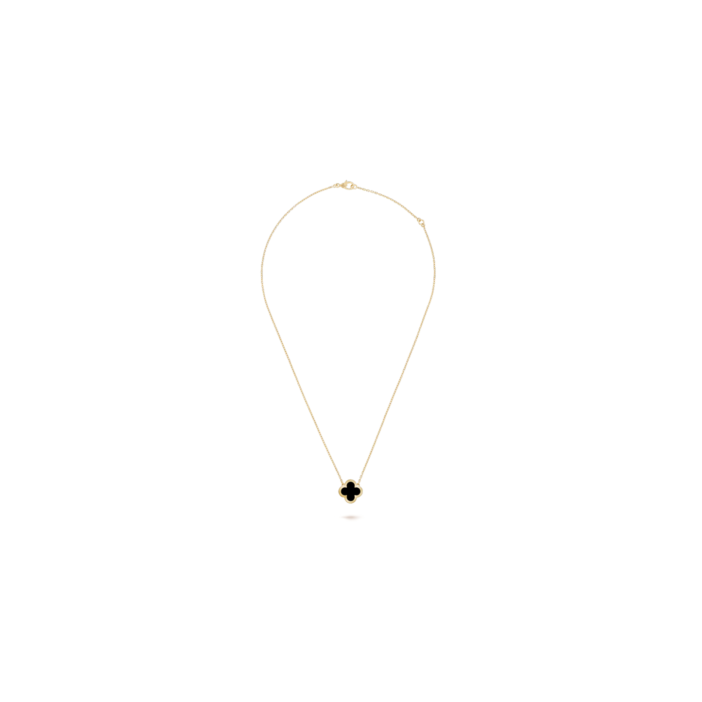 Pure Alhambra pendant Yellow gold, Onyx