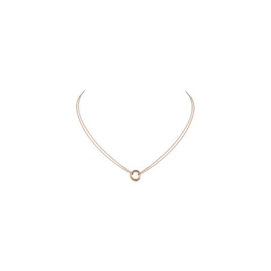 TRINITY NECKLACE WHITE GOLD, YELLOW GOLD, PINK GOLD