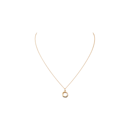 TRINITY NECKLACE WHITE GOLD, YELLOW GOLD, PINK GOLD, DIAMOND