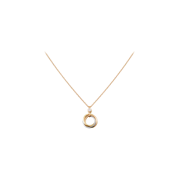 TRINITY NECKLACE WHITE GOLD, YELLOW GOLD, PINK GOLD, DIAMOND