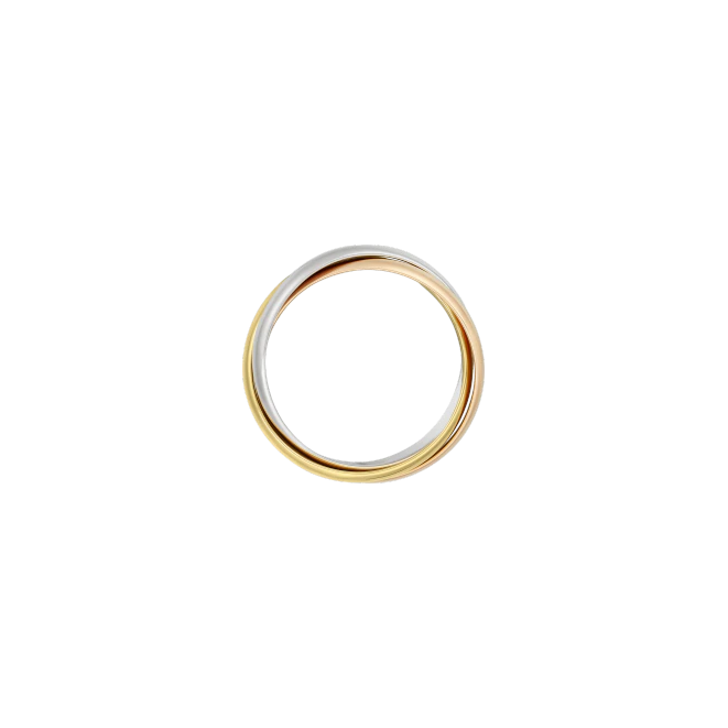 TRINITY RING, CLASSIC WHITE GOLD, YELLOW GOLD, PINK GOLD