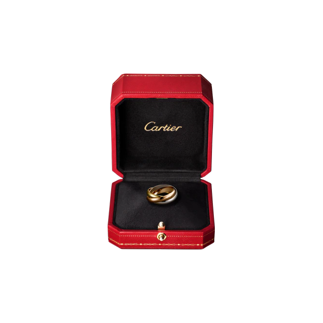 TRINITY RING, CLASSIC WHITE GOLD, YELLOW GOLD, PINK GOLD