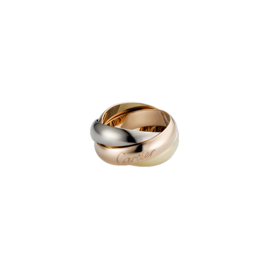 TRINITY RING, LM WHITE GOLD, YELLOW GOLD, PINK GOLD